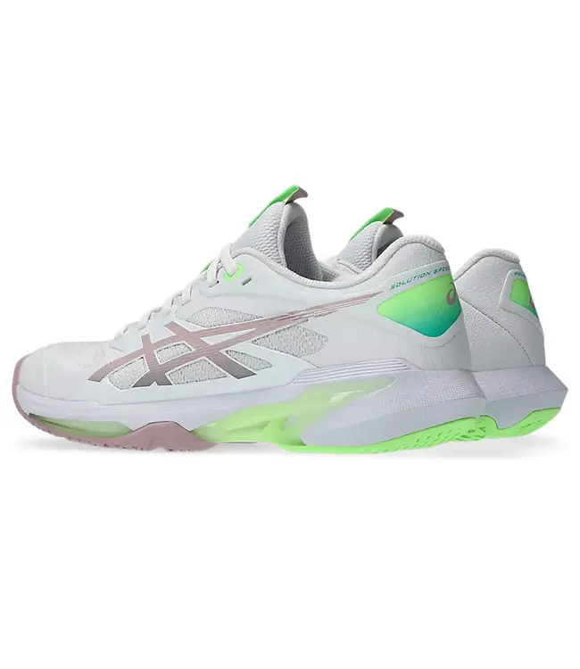 Asics Solution Speed FF 4 Women's Tennis Shoe - White/Morganite