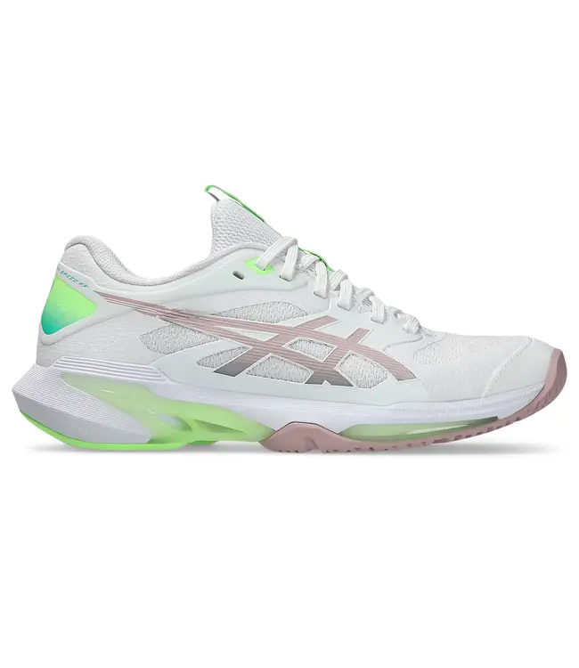 Asics Solution Speed FF 4 Women's Tennis Shoe - White/Morganite
