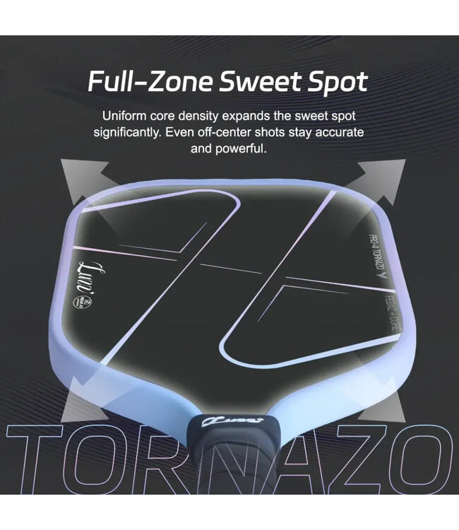 Luzz Pro 4 Tornazo Shadow Pickleball Paddle