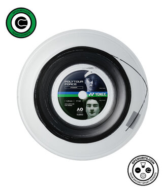 Yonex Polytour Force 120 Tennis String Reel - Black