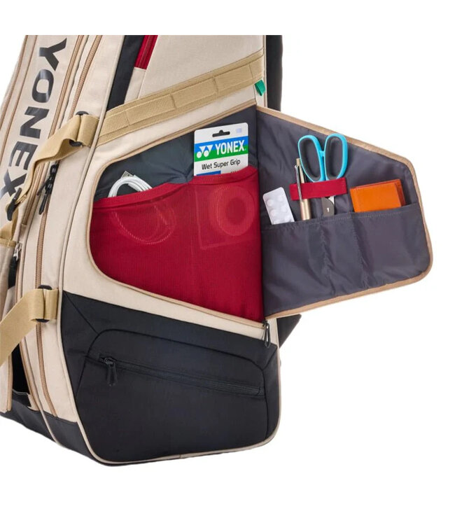 Yonex 72629 Gearlogic Racquet Bag 9 Pcs - Beige