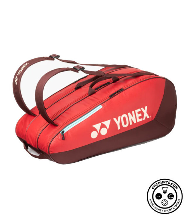 Yonex 42529 Team Racquet Bag 9 Pack - Ruby Red