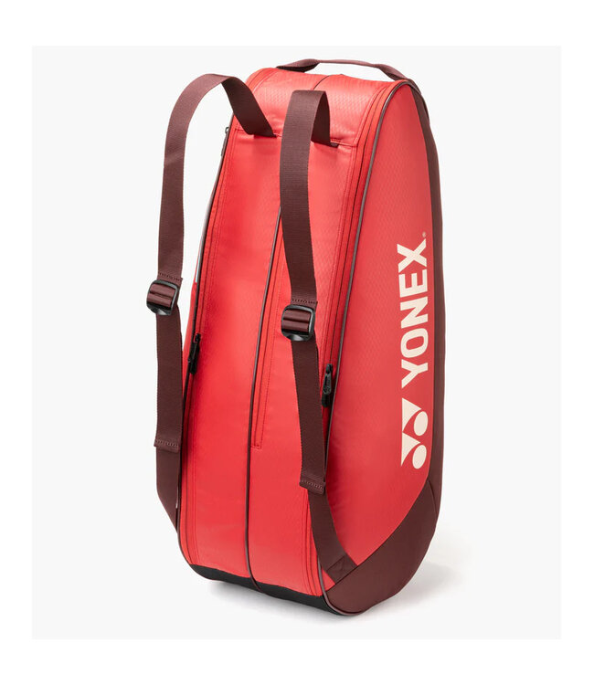 Yonex 42526 Team Racquet Bag 6 Pack - Ruby Red