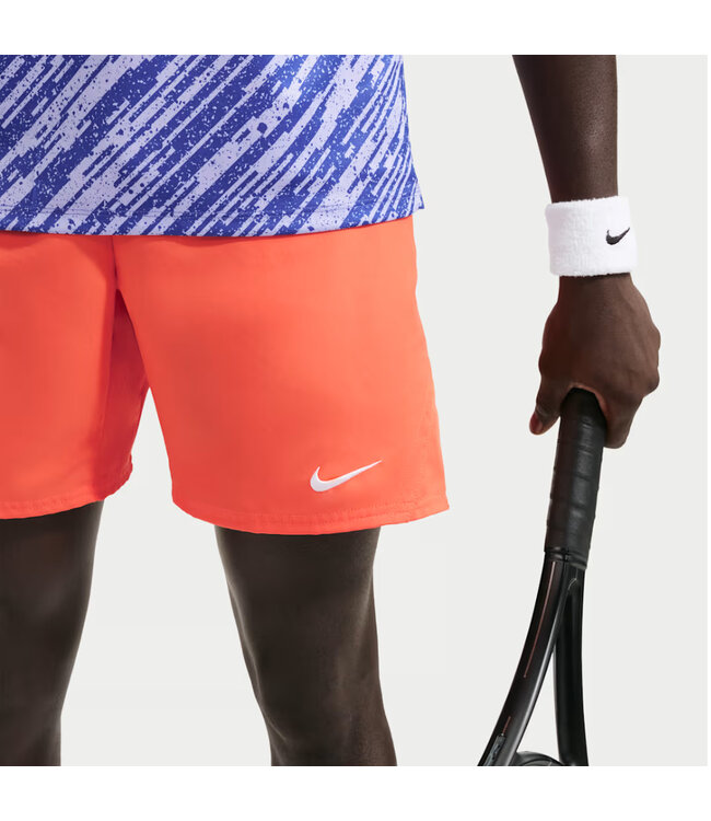 NIke Court Dri-FIT Victory 7" Short - Turf Orange/White