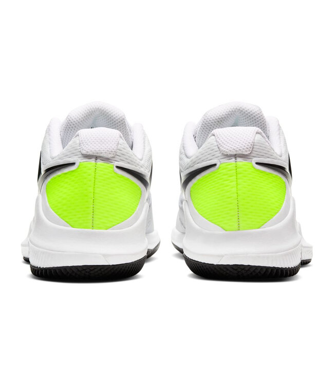 NIke Court Jr. Vapor X Tennis Shoe - White/Black/Volt