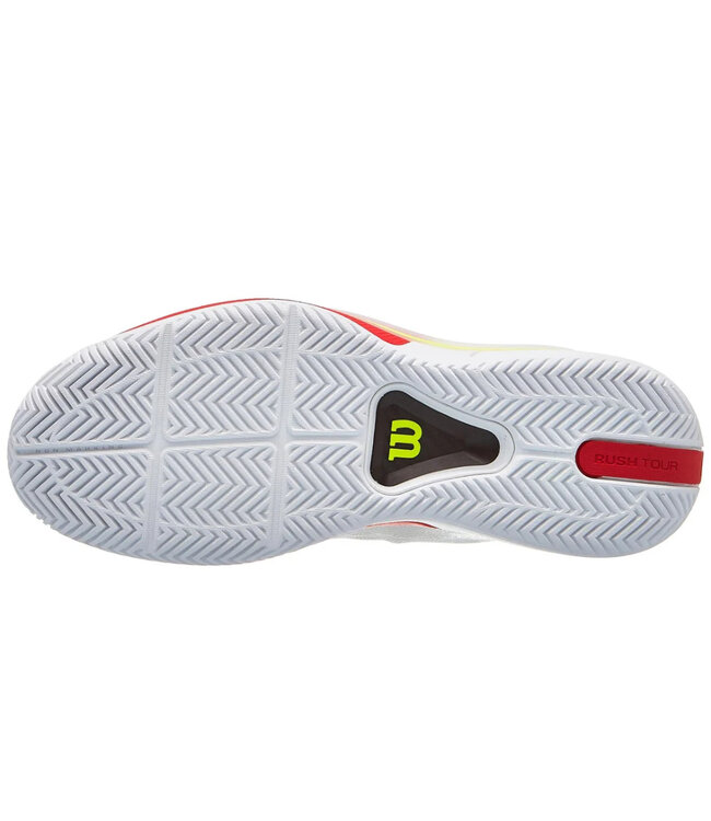 Wilson Rush Tour 5 Men's Tennis Shoe-  White/Black/Red
