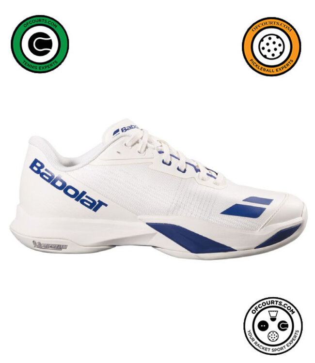 Babolat Jet Mach 4 Men's Tennis Shoe - White/Blue
