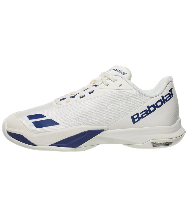 Babolat Jet Mach 4 Men's Tennis Shoe - White/Blue