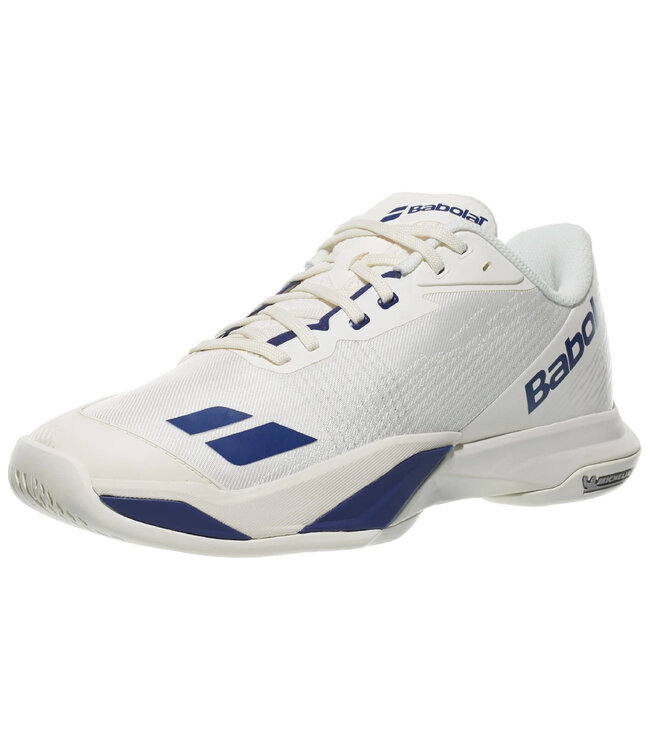 Babolat Jet Mach 4 Men's Tennis Shoe - White/Blue
