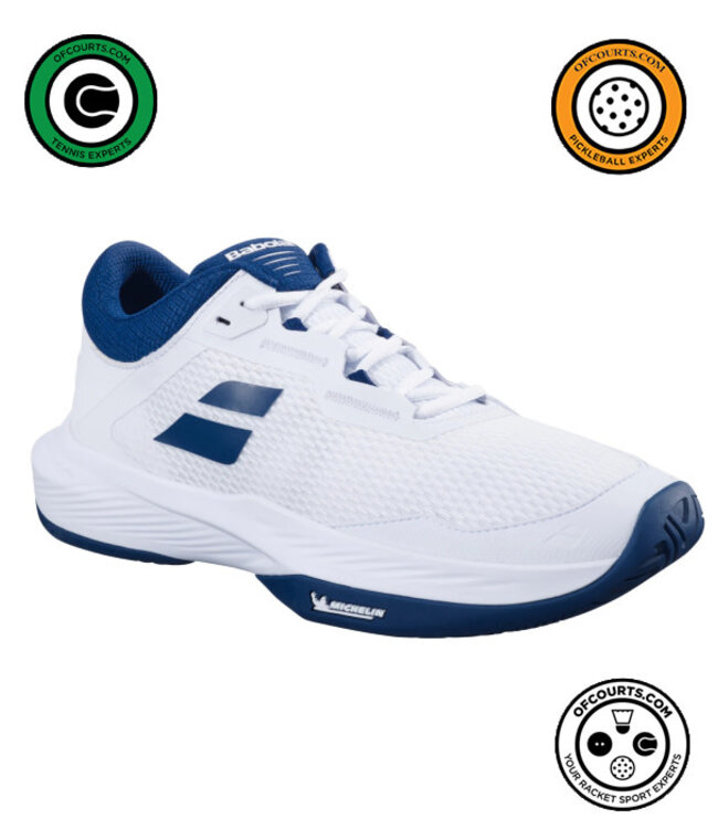 Babolat SFX 4 Men's Shoe - White/Estate Blue