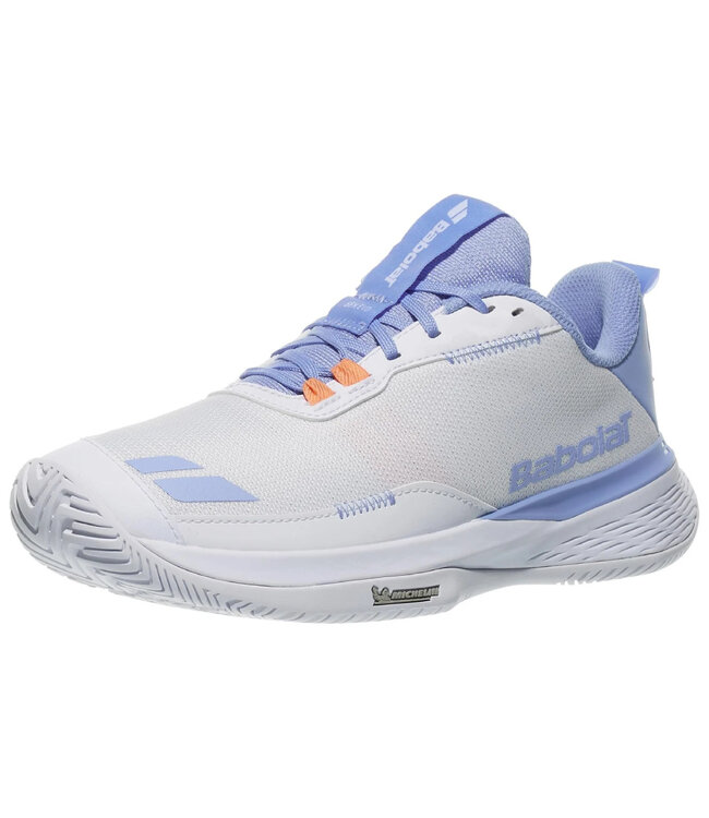 Babolat SFX Evo Women's Tennis Shoes - White/Forever Blue