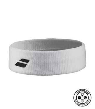 Babolat Logo Headband - White/White