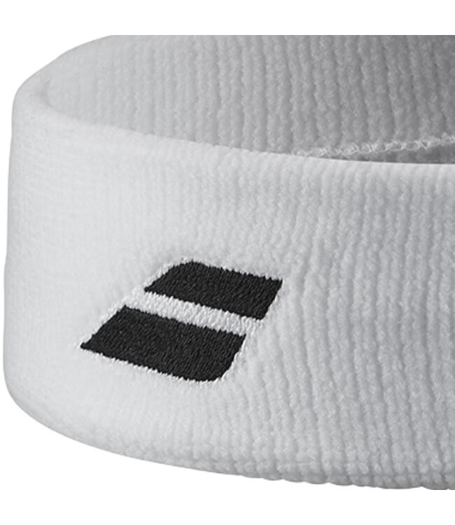 Babolat Logo Headband - White/White