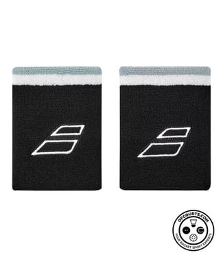 Babolat Terry Jumbo Wristband - Black/White