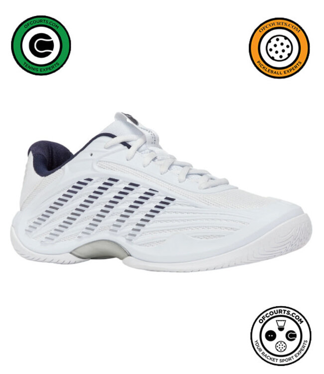 K-Swiss Hypercourt Express 3 Wide Men's Tennis Shoe - White/Peacoat