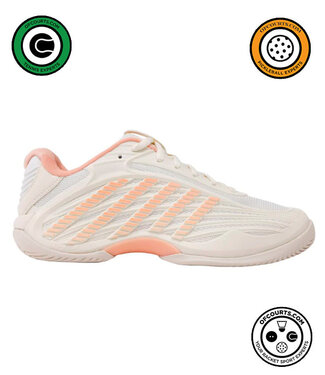K-Swiss Hypercourt Express 3 Women's Tennis Shoe - Egret/Peach Parfait