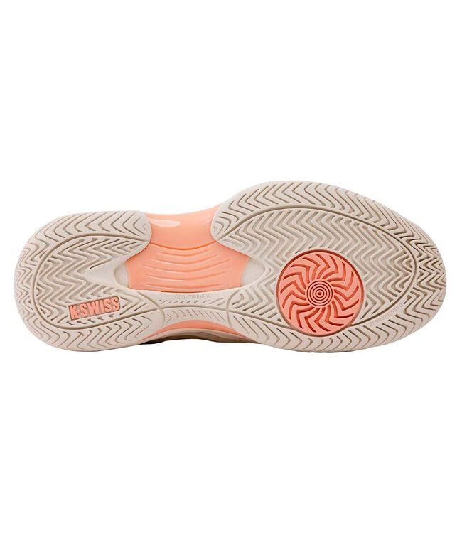 K-Swiss Hypercourt Express 3 Women's Tennis Shoe - Egret/Peach Parfait