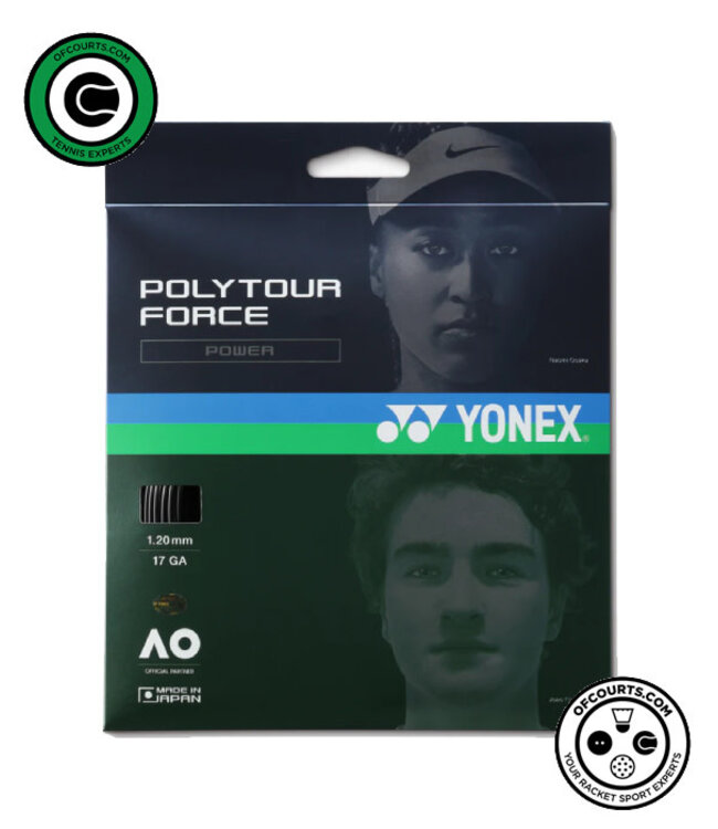 Yonex Poly Tour Force 120 Tennis String - Black