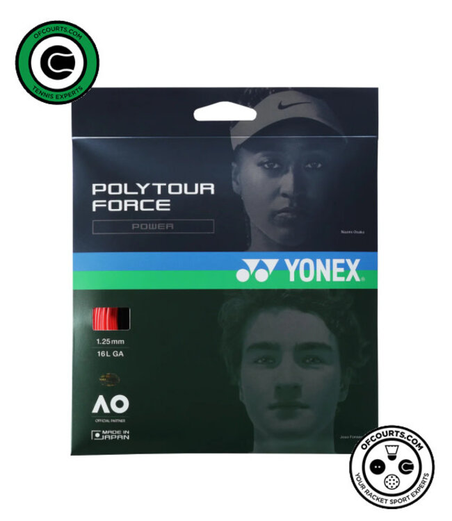 Yonex Poly Tour Force 125 Tennis String - Red