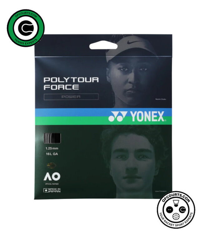 Yonex Poly Tour Force 125 Tennis String - Black