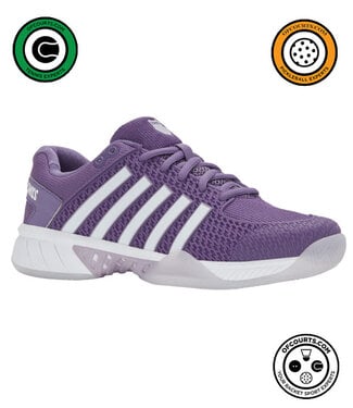 K-Swiss Express Light Pickleball Women's Shoe Wide - Purple/White/Orchid
