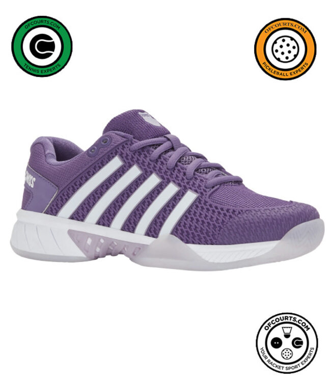 K-Swiss Express Light Pickleball Women's Shoe Wide - Purple/White/Orchid