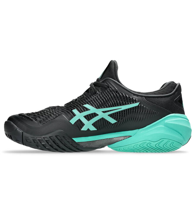Asics Court FF 3 Men's Tennis Shoe - Black/Aurora Green