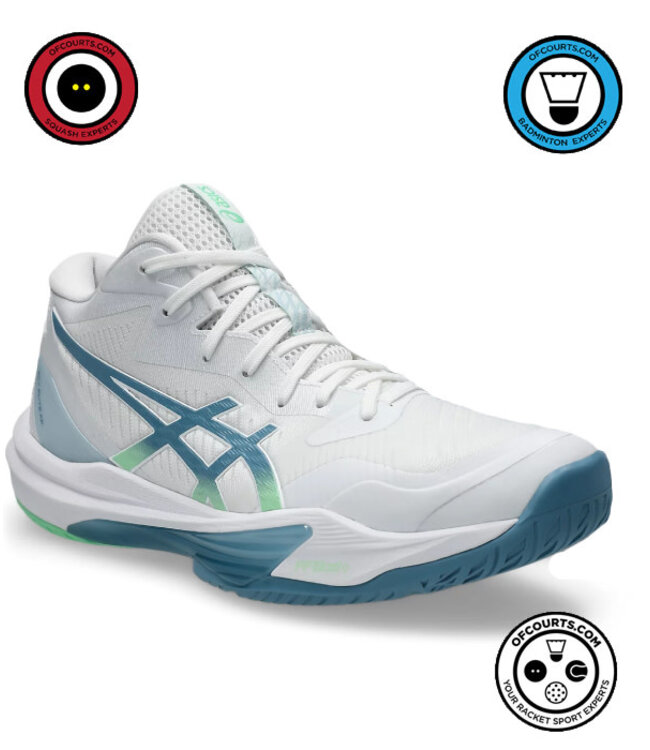 Asics Sky Elite FF MT 3 Men's Indoor Shoe - White/Saba Blue