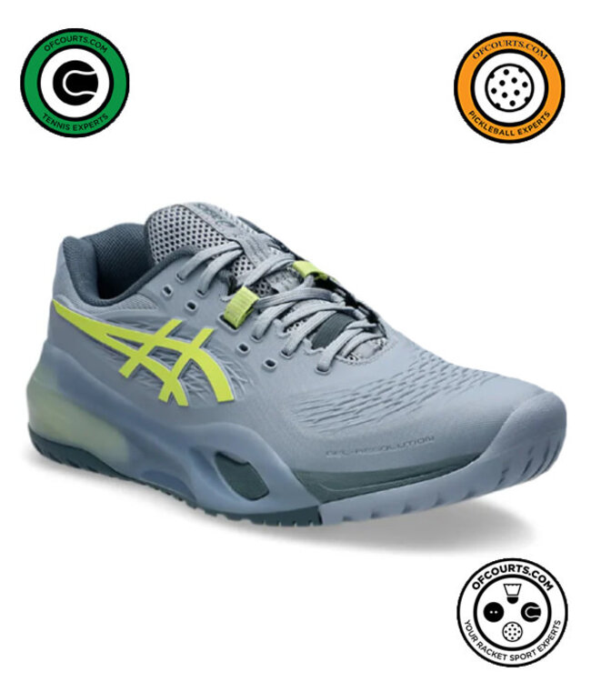 Asics Gel Resolution X Wide 2E Men's Shoe - Grey Blue/Pistachio