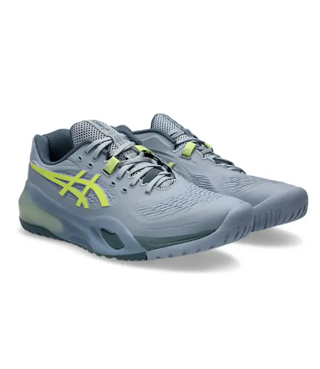 Asics Gel Resolution X Wide 2E Men's Shoe - Grey Blue/Pistachio