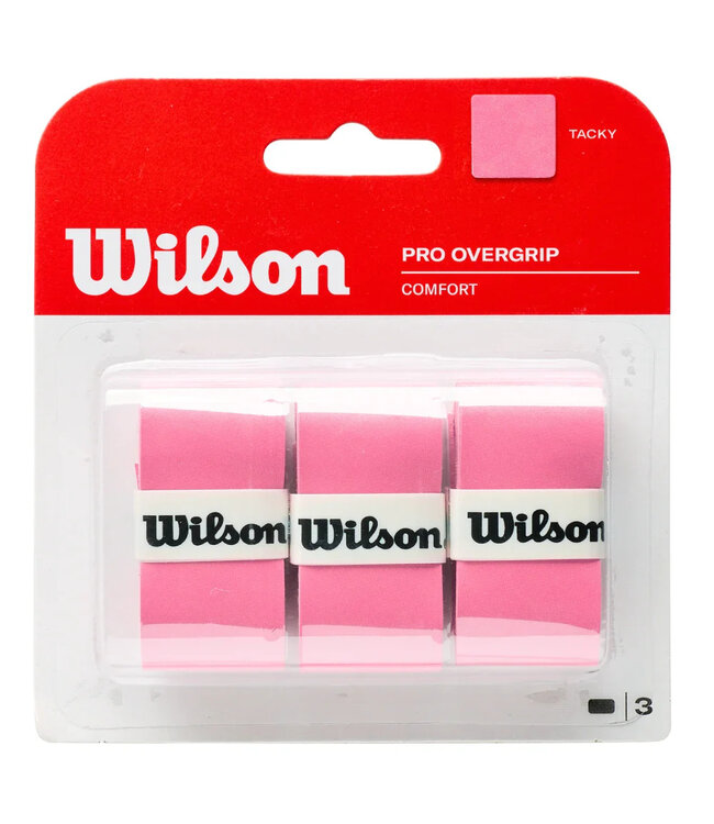 Wilson Pro Comfort Overgrip 3 Pack (Pink)