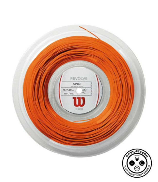 Wilson Revolve 16 Tennis String Reel 200m - Orange