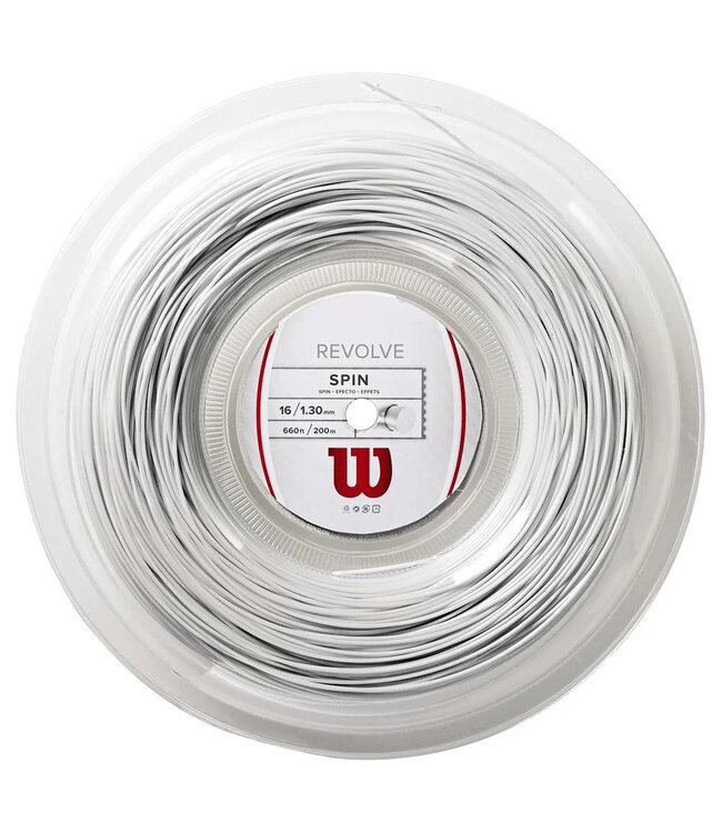 Wilson Revolve 16 Tennis String Reel 200m - White