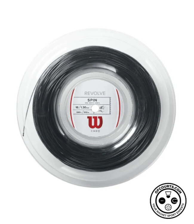 Wilson Revolve Spin 16/1.30 Tennis String Reel - Black