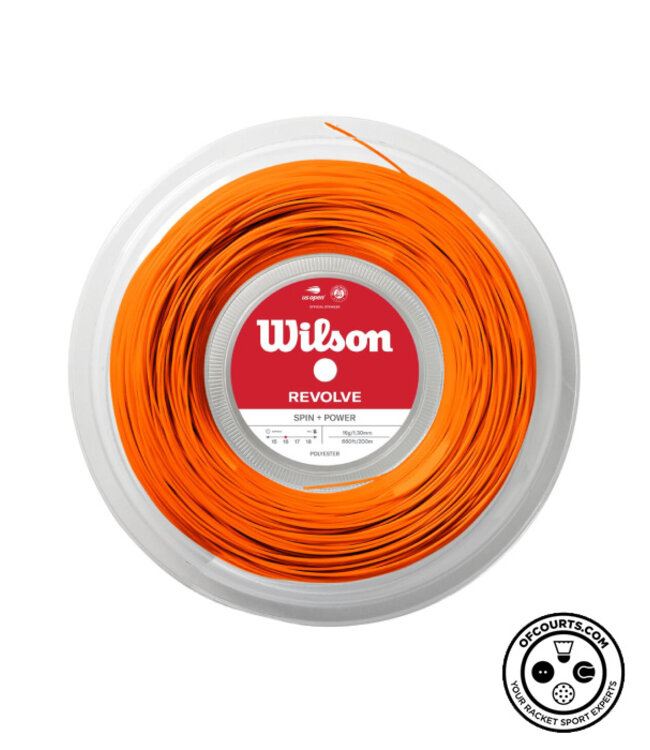 Wilson Revolve 16 Tennis String Reel 200m - Orange