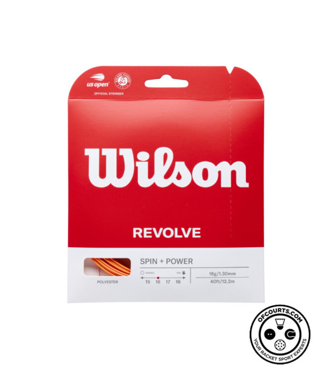Wilson Revolve 16 Orange Tennis String