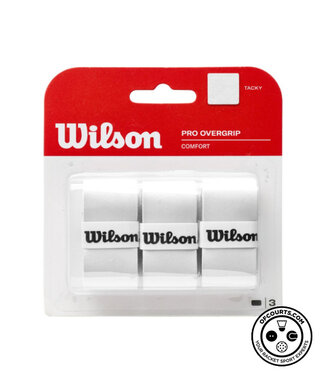 Wilson Pro Comfort Overgrip 3 Pack (White)