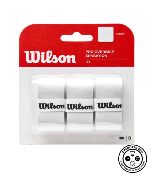 Wilson Pro Sensation Overgrip 3 Pack - White