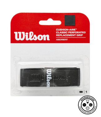 Wilson Cushion Aire Classic Perforated Replacement Grip - Black