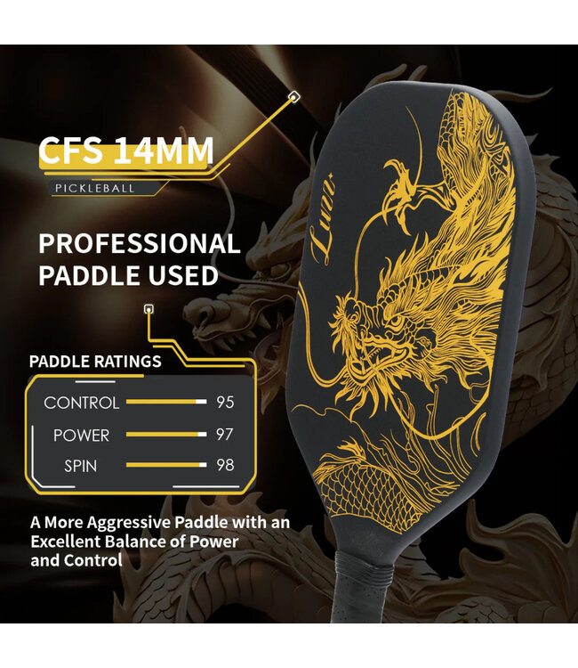 Luzz pickleball Imperial Dragon Paddle (14mm)