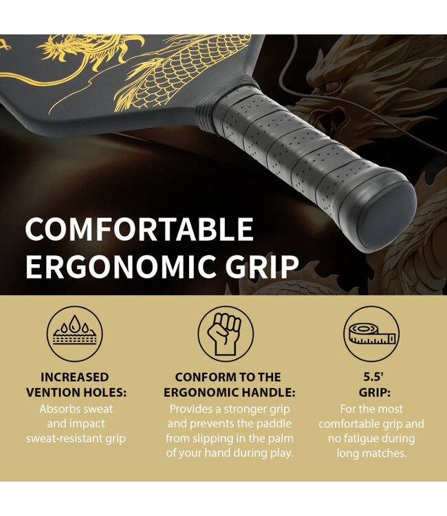 Luzz Luzz pickleball Imperial Dragon Paddle (14mm)