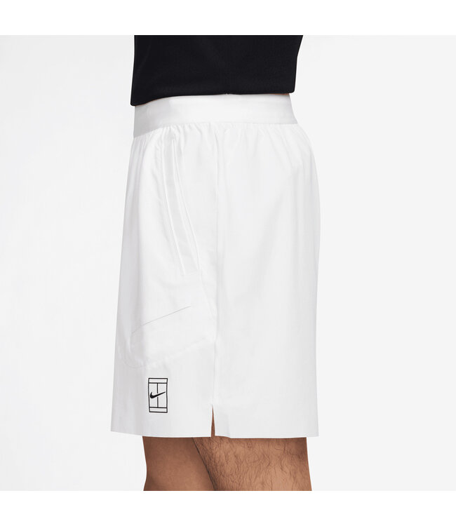 NIke Court Advantage 6" Short - White/Black