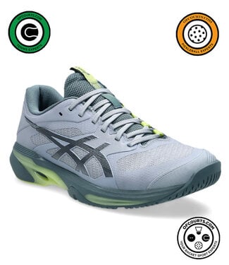 Asics Solution Speed FF 4 Men's Tennis Shoe - Grey Blue/Ironclad