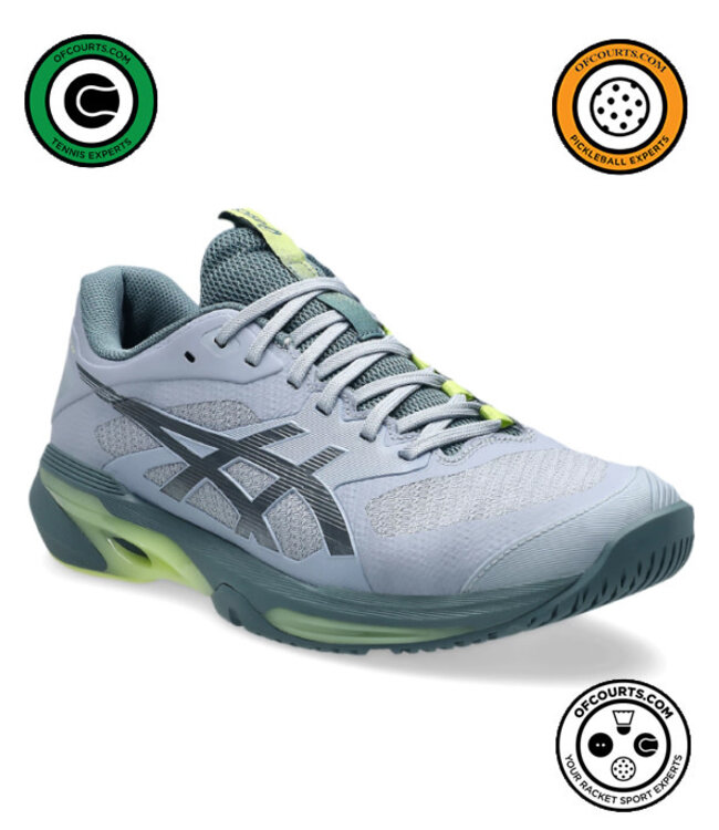 Asics Solution Speed FF 4 Men's Tennis Shoe - Grey Blue/Ironclad