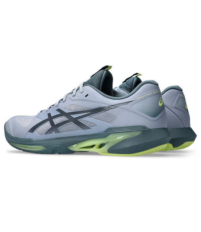 Asics Solution Speed FF 4 Men's Tennis Shoe - Grey Blue/Ironclad