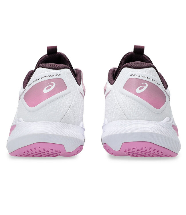 Asics Solution Speed FF 4 Women's Tennis Shoe - White/Dusty Mauve
