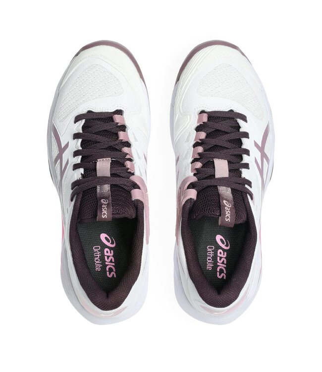 Asics Solution Speed FF 4 Women's Tennis Shoe - White/Dusty Mauve