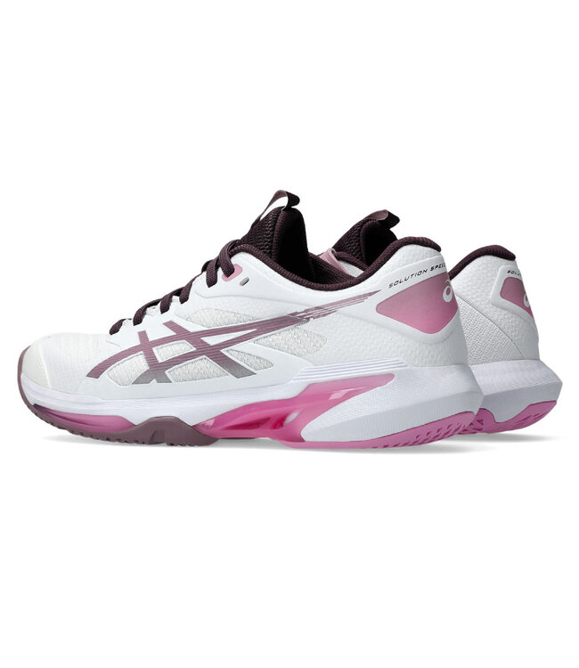 Asics Solution Speed FF 4 Women's Tennis Shoe - White/Dusty Mauve