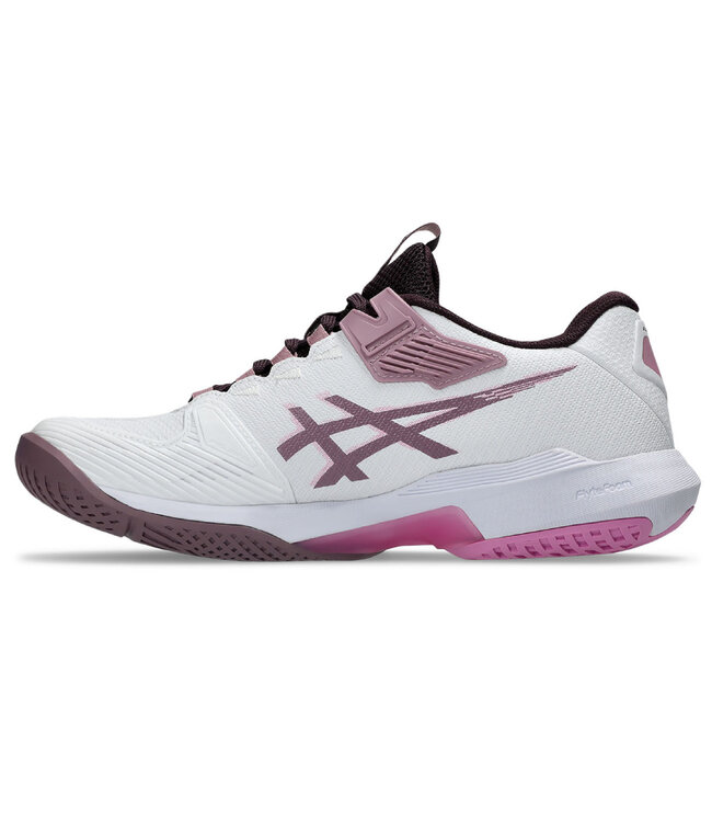 Asics Solution Speed FF 4 Women's Tennis Shoe - White/Dusty Mauve