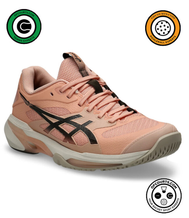Asics Solution Speed FF 4 Women's Tennis Shoe - Cantaloupe/Black Coffee